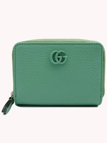 GG Marmont card wallet holder half wallet mint 701078 D641 - GUCCI - BALAAN 1