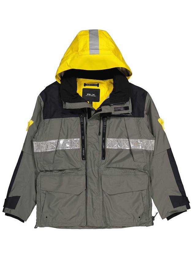 Polo Ralph Lauren Grey RLX Water Repellent Hooded Jacket, Size Large - POLO RALPH LAUREN - BALAAN 1