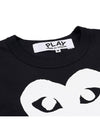 Men's Heart Short Sleeve T-Shirt AZ T116 051 BLACK - COMME DES GARCONS - BALAAN 5