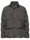 Garment Dyed Crinkle Reps Down Padding Grey - STONE ISLAND - BALAAN 2