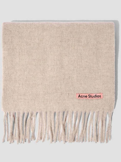 Wool Fringe Muffler Oatmeal Melange - ACNE STUDIOS - BALAAN 2