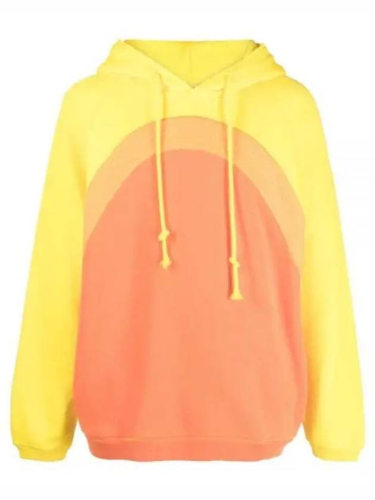 ERL Rainbow Hoodie Knit Orange ERL07T023 Rainbow Hooded Sweatshirt - ERL - BALAAN 1