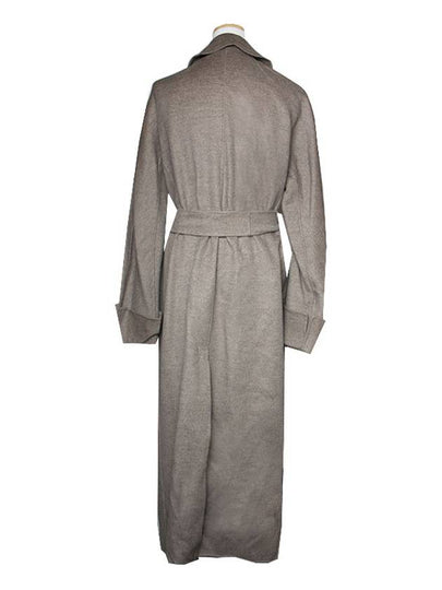 S Max Mara Taupe Wool Angora Handmade Long Coat 55 66 - S MAX MARA - BALAAN 2