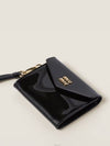 Patent Leather Card Wallet Black - MIU MIU - BALAAN 2