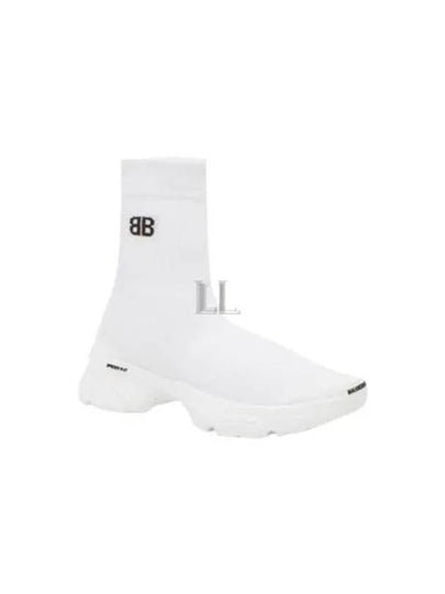 Men's Speed 30 Knit High Top Sneakers White - BALENCIAGA - BALAAN 2