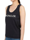 Logo Print Sleeveless Black - MONCLER - BALAAN 3