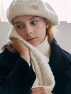 CURLY Beret IVORY - RECLOW - BALAAN 6