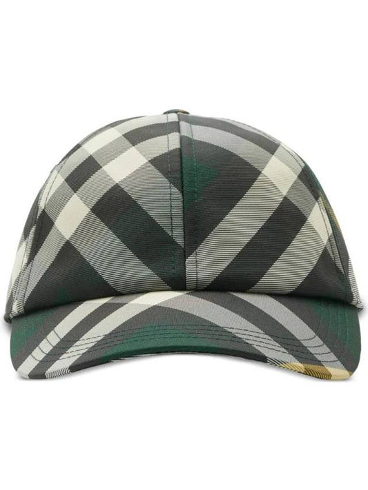 Check pattern ball cap green - BURBERRY - BALAAN 1