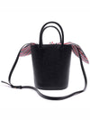 Pebble Grain Leather Bucket Bag Black - THOM BROWNE - BALAAN 5