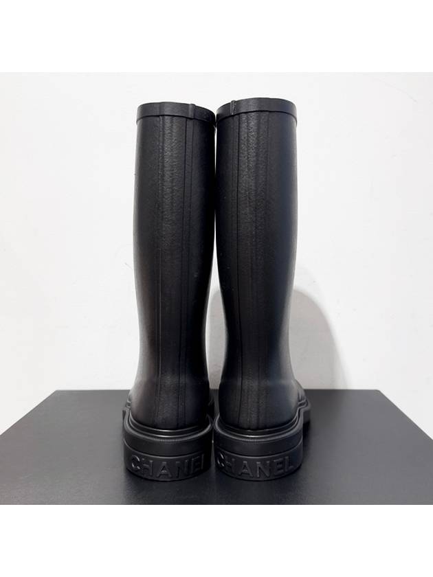 Boots Caoutchouc Black - CHANEL - BALAAN 6