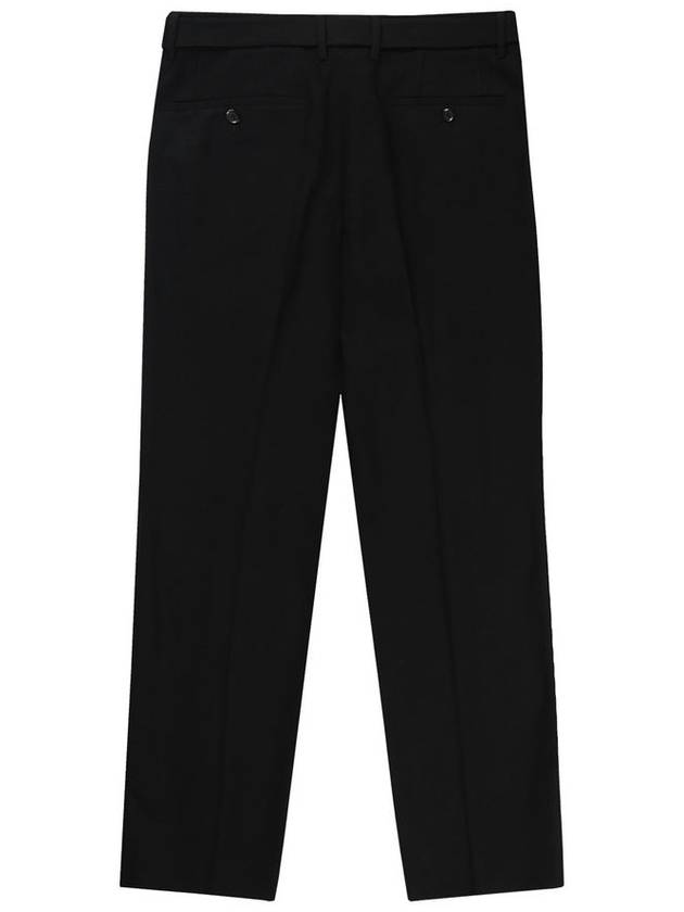 Men's Belted Two-Tuck Tapered Pants Black SW21APA04BK - SOLEW - BALAAN 3