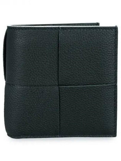 Bilford Grain Leather Half Wallet Dark Green - BOTTEGA VENETA - BALAAN 2