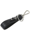 Saffiano Leather Key Holder Black - PRADA - BALAAN 4