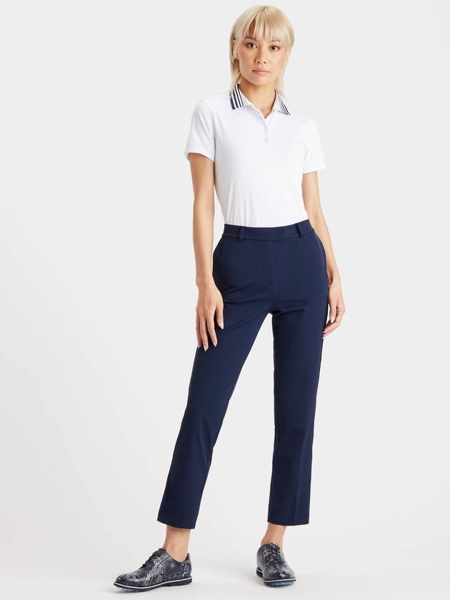 Women's Lux 4 Way Stretch Twill Straight Pants Twilight - G/FORE - BALAAN 3