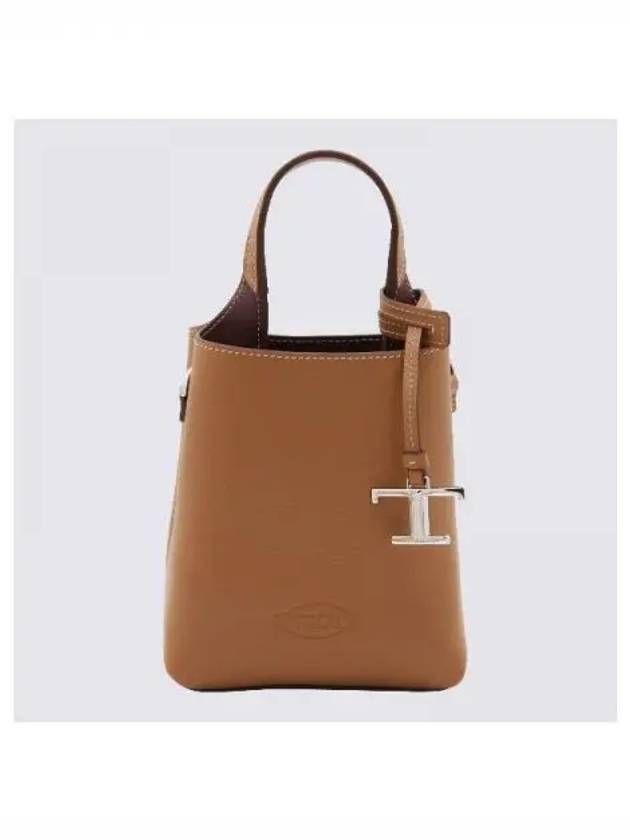 Logo embossed leather tote bag - TOD'S - BALAAN 1