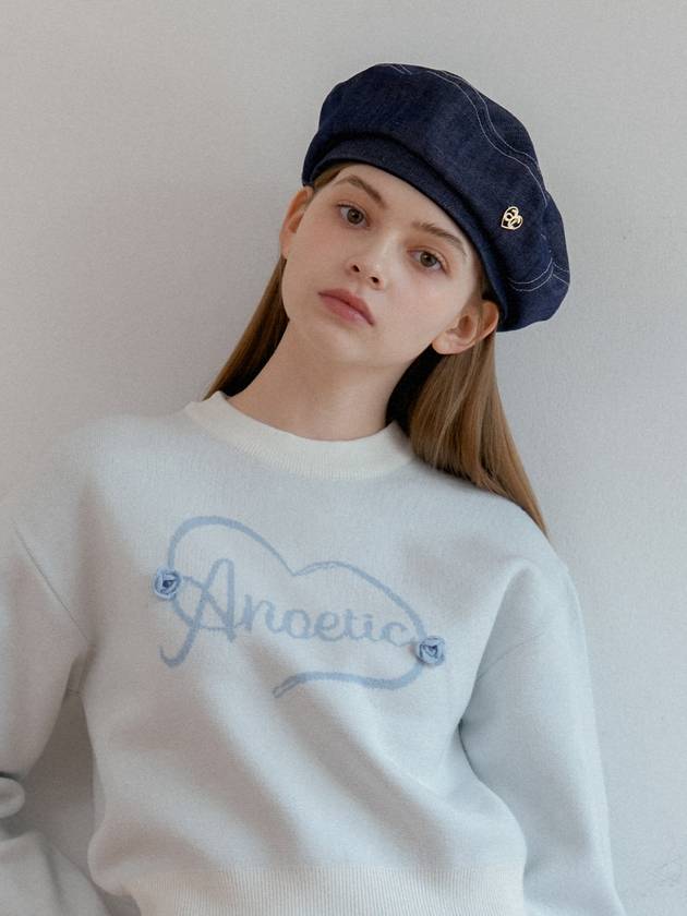 ANC LOGO DENIM BERET - ANOETIC - BALAAN 4