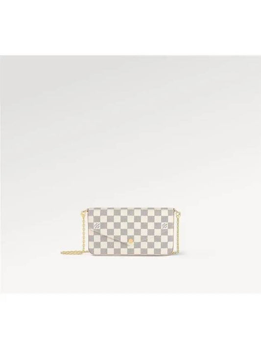 Felicie Pochette Damier Azur Shoulder Bag White - LOUIS VUITTON - BALAAN 2