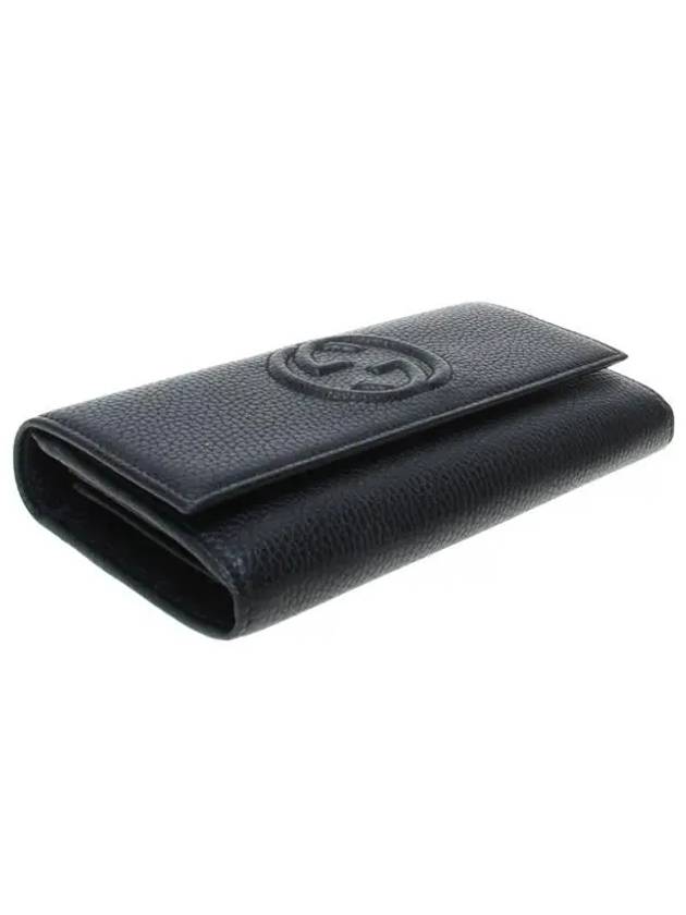 Interlocking GG Soho Leather Long Wallet Black - GUCCI - BALAAN 6