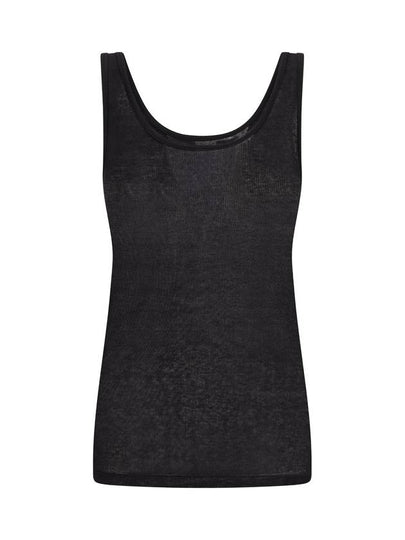 Women's Wool Jersey Sleeveless Black - SAINT LAURENT - BALAAN 2