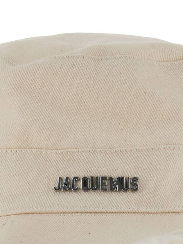 Le Bob Artichaut Bucket Hat Off White - JACQUEMUS - BALAAN 4