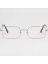 Eyewear Rectangle Eyeglasses Gold - MONCLER - BALAAN 4