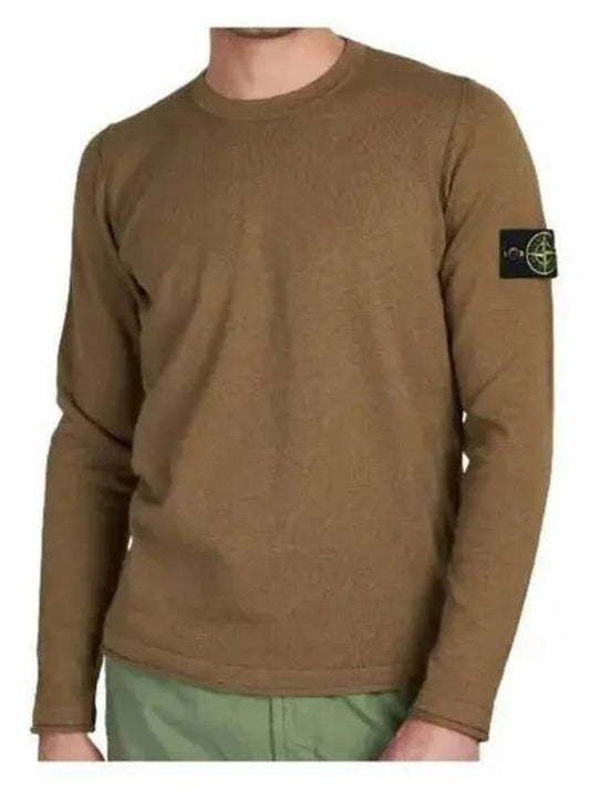 badge crew neck knit - STONE ISLAND - BALAAN.