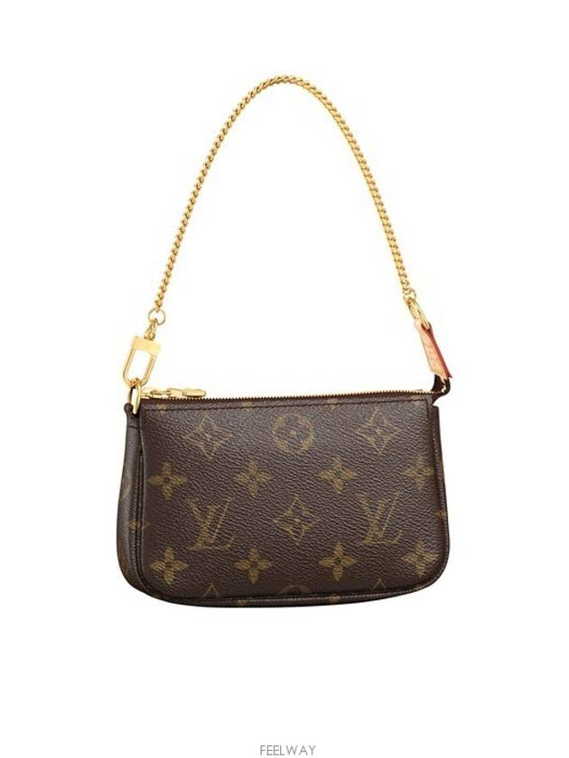 Monogram Mini Pochette Shoulder Bag Brown - LOUIS VUITTON - BALAAN 2