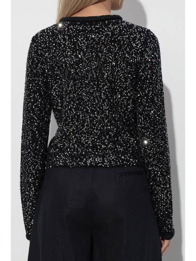 Michael Michael Kors Blazer With Sequins, Women's, Black - MICHAEL KORS - BALAAN 4