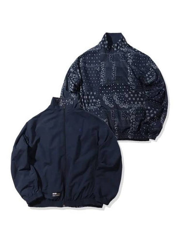 Reversible Bandana Trucker Windbreaker Navy - OFFGRID - BALAAN 1