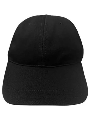 234X 2AU4K 38NO Back Logo Embroidered Ball Cap Black Hat TJ 270204 - CELINE - BALAAN 1