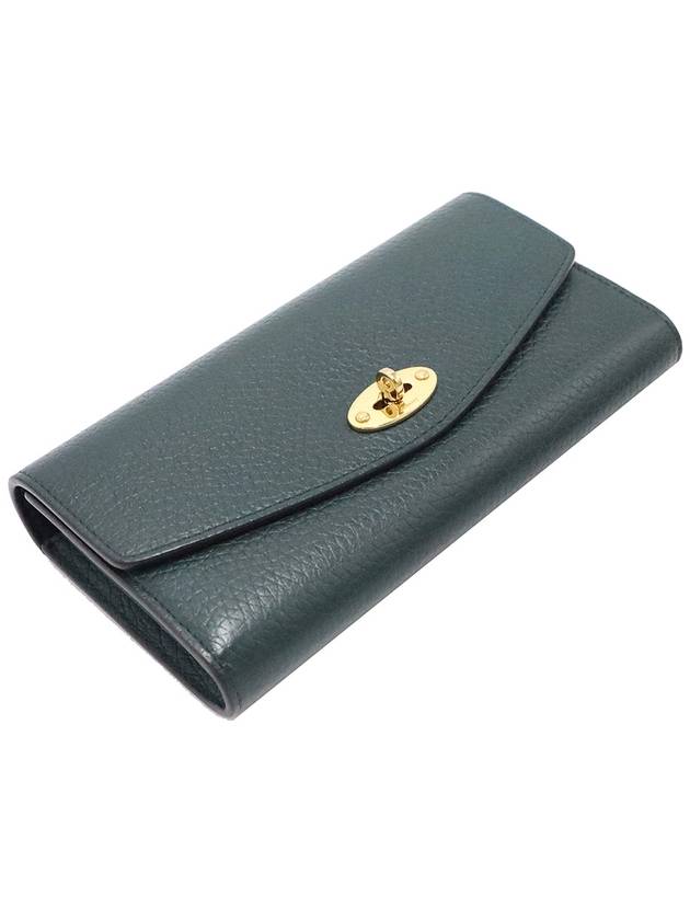 Women s Mulberry RL6538 Green Heavy Grain Leather Gold Dali Long Wallet gt Gangbuk used luxury goods - MULBERRY - BALAAN 6