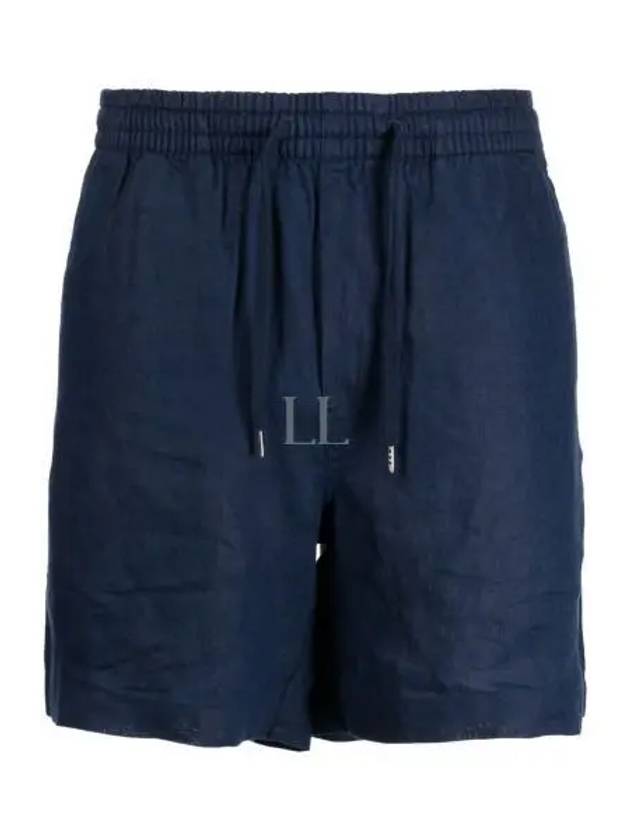 Embroidered Pony Logo Prepster Linen Shorts Black - POLO RALPH LAUREN - BALAAN 2