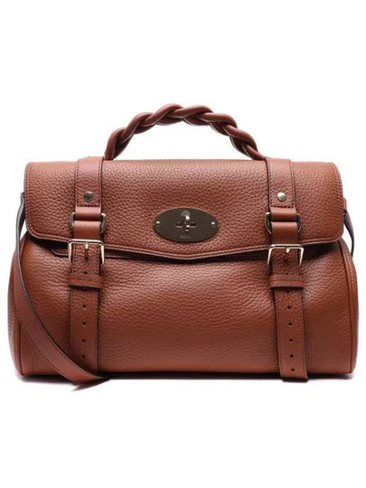 Alexa Medium Heavy Grain Tote Bag Chestnut - MULBERRY - BALAAN 2