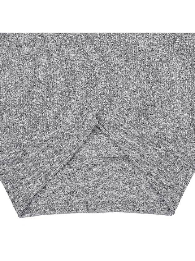 Logo Patch Crew Neck Cotton Nylon Knit Top Heather Grey - STONE ISLAND - BALAAN 9