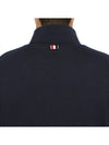 Thermal Rib Ottoman Stripe Turtleneck Navy - THOM BROWNE - BALAAN 8