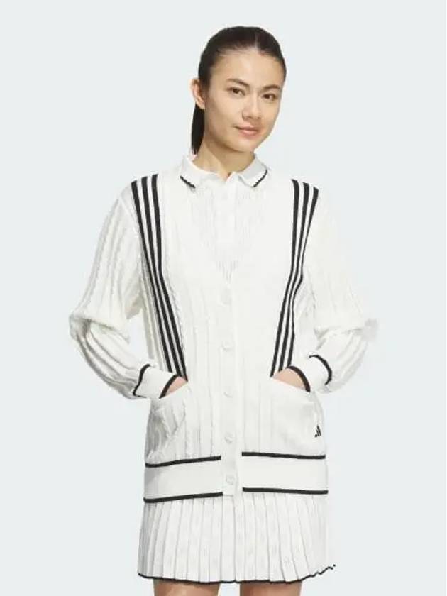 Primeknit cable pattern cardigan women s golf 6624 560740 - ADIDAS - BALAAN 1