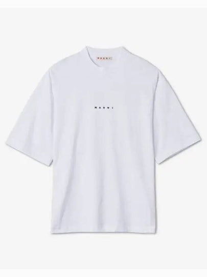 Logo Cotton Short Sleeve T-Shirt White - MARNI - BALAAN 2