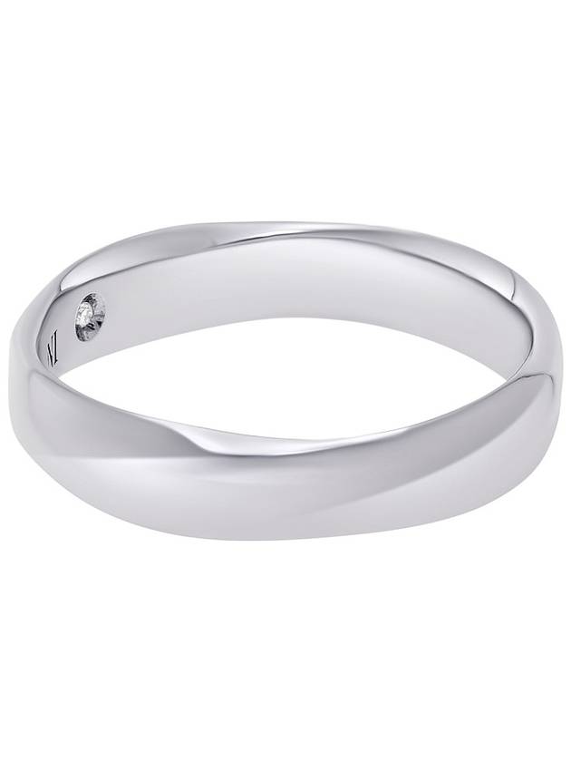 Brad Pitt Collaboration 18K White Gold Band Ring No 115 - DAMIANI - BALAAN 3