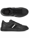 Moony Leather Low Top Sneakers Black - BALLY - BALAAN 2