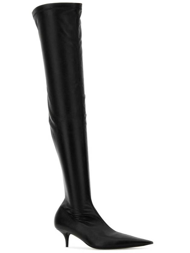 Avenue Nappa Leather Long Boots Black - BALENCIAGA - BALAAN 3