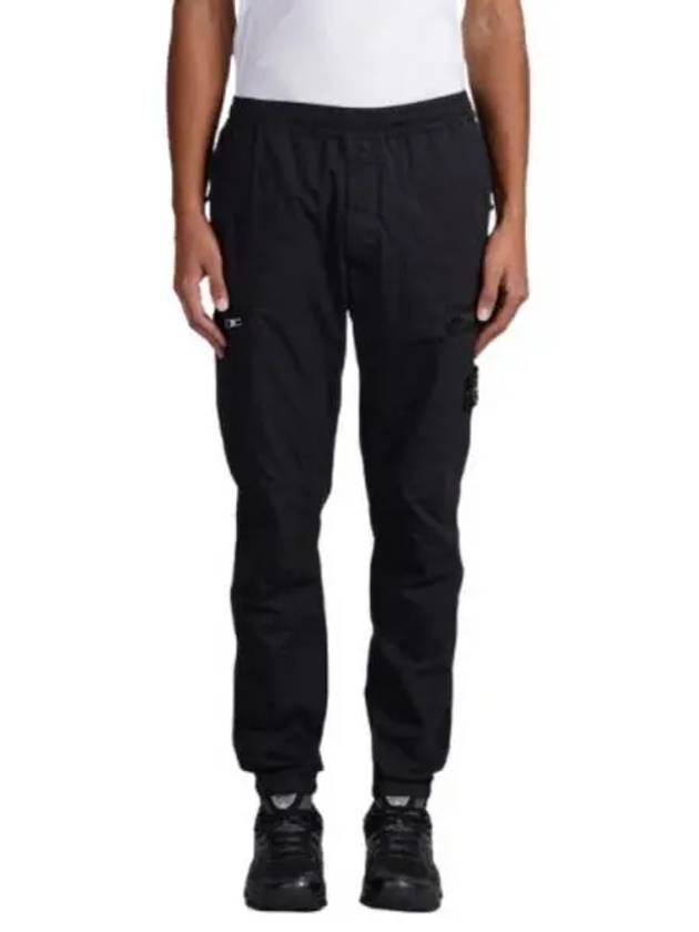 Logo Stretch Track Pants Black - STONE ISLAND - BALAAN 2