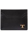 Metal T Logo Leather Card Wallet - TOD'S - BALAAN.