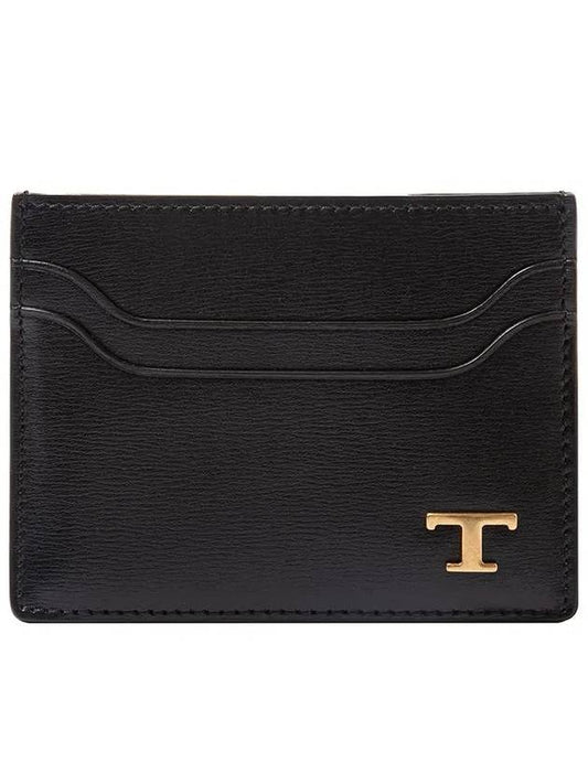 Metal T Logo Leather Card Wallet - TOD'S - BALAAN 2