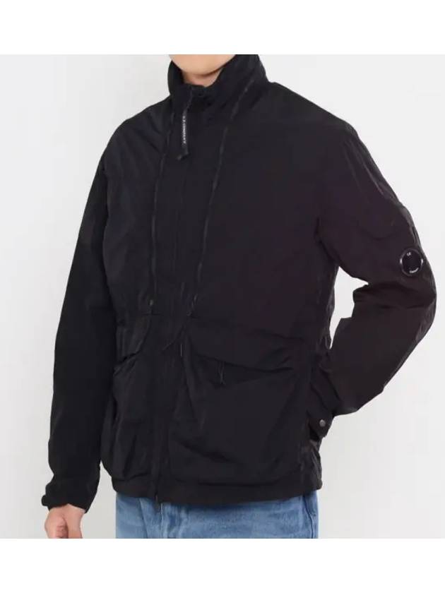 Men's Chrome-R Zip-Up Jacket Black - CP COMPANY - BALAAN 2