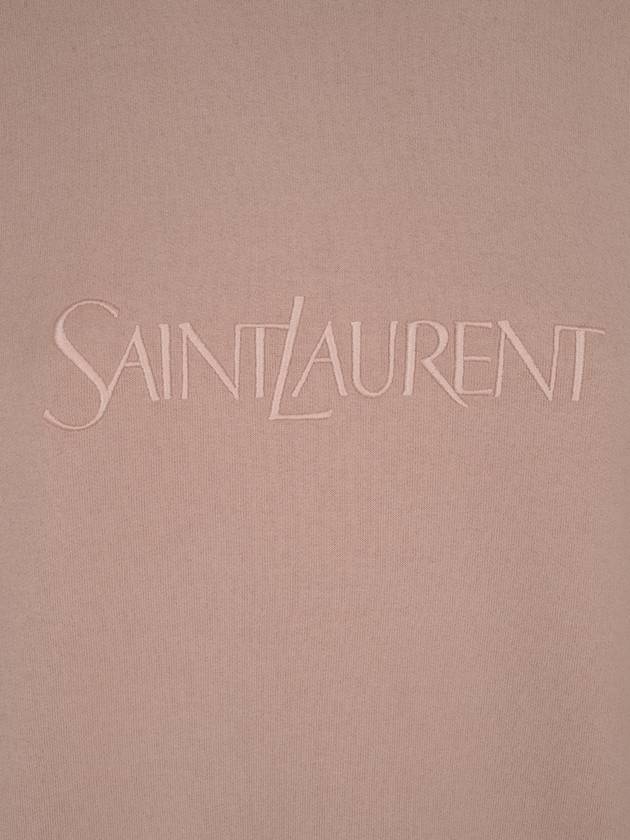 hooded sweatshirt 802001 Y36SW 9950 NUDE ROSE - SAINT LAURENT - BALAAN 4