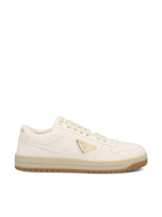 Downtown Nappa Leather Sneakers Ivory - PRADA - BALAAN 1