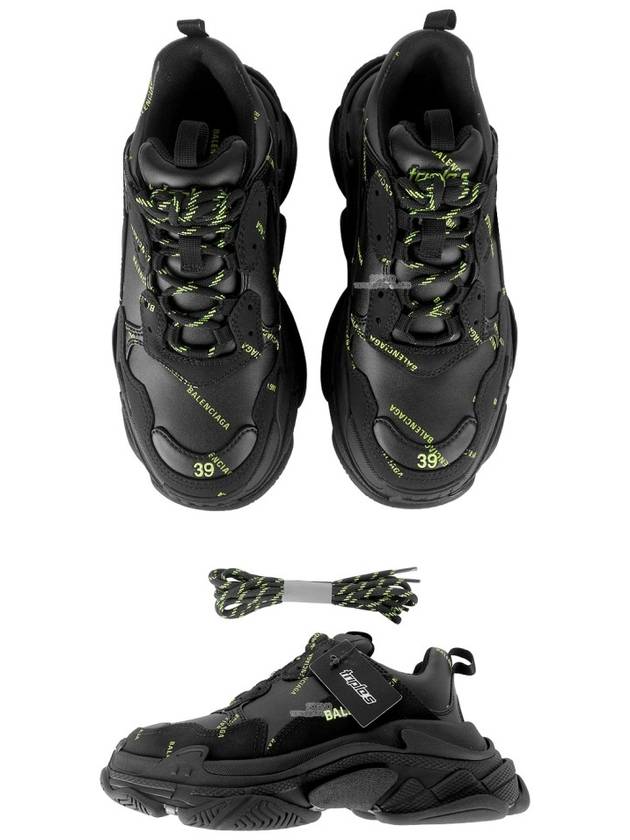 All Over Triple S Low Top Sneakers Black - BALENCIAGA - BALAAN 6