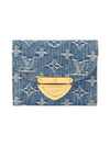 Victorine Monogram Denim Half Wallet Blue - LOUIS VUITTON - BALAAN 1