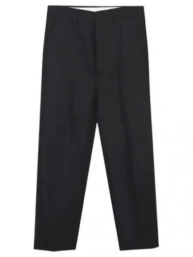 Wool gabardine large fit pants - AMI - BALAAN 1