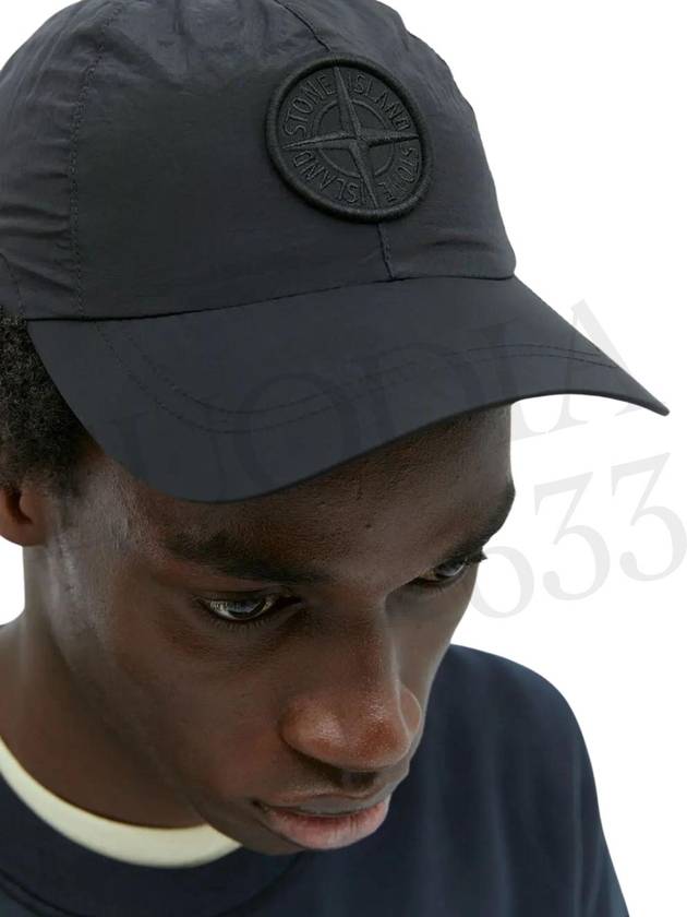 Logo Nylon Metal 6-Panel Ball Cap Black - STONE ISLAND - BALAAN 7